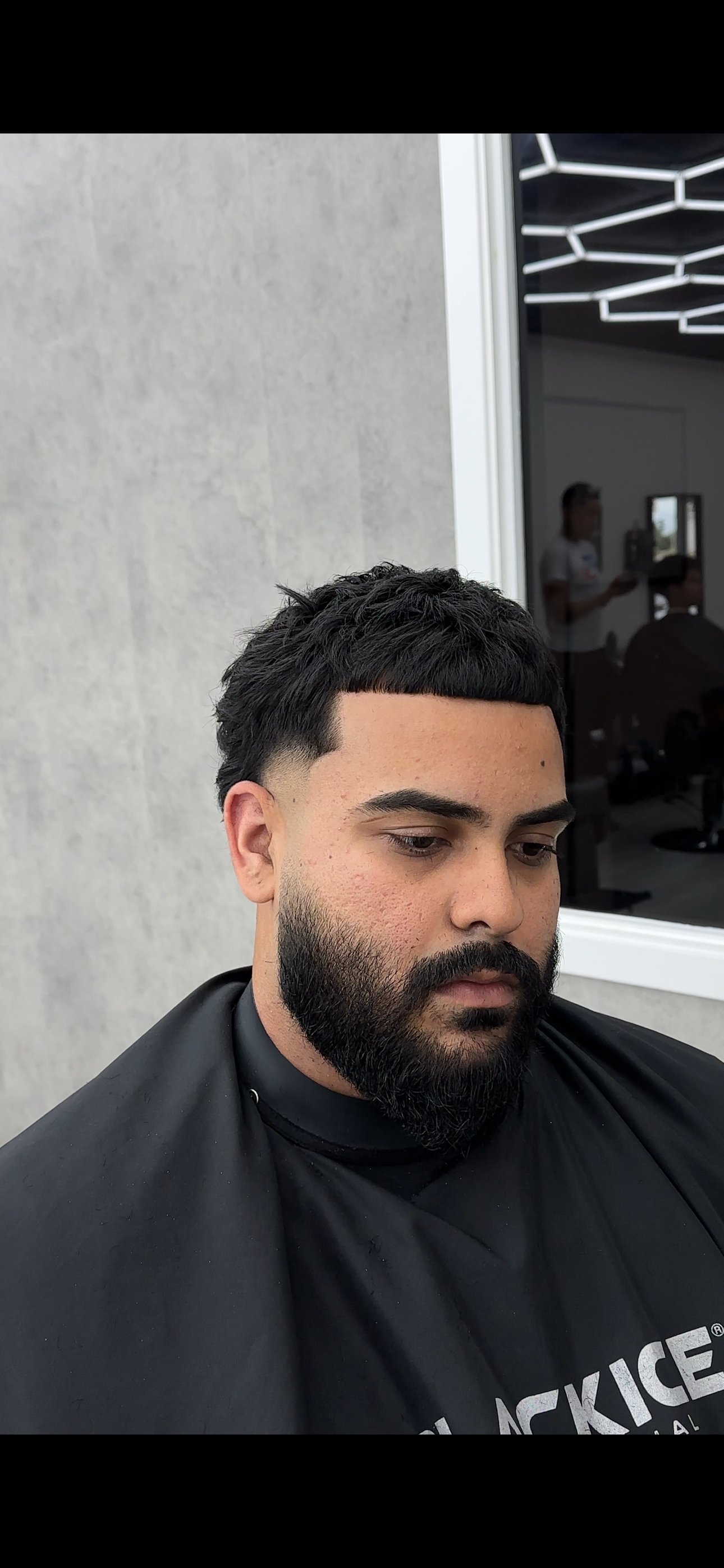 Textured crop with beard